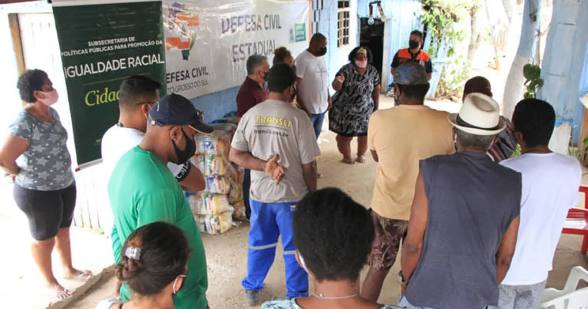 Comunidades quilombolas de Corumbá recebem nova remessa de cestas de alimentos