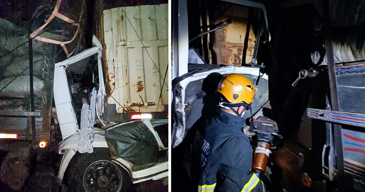 Caminhoneiro morre em colisão durante a madrugada na BR 262