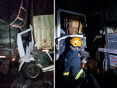 Caminhoneiro morre em colisão durante a madrugada na BR 262