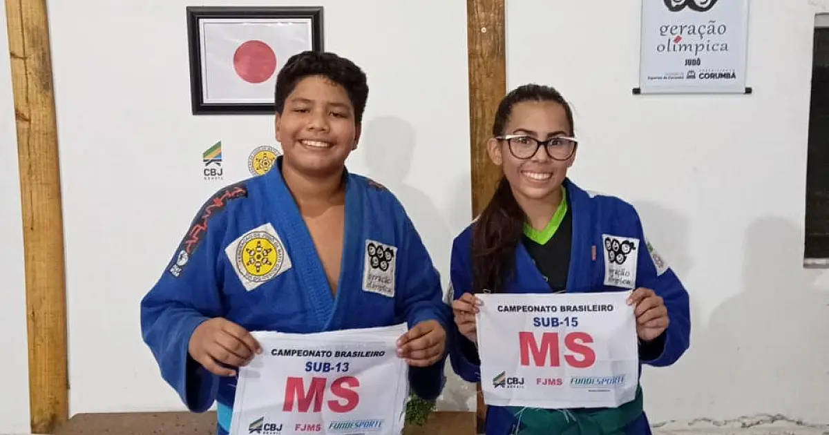 Judocas de Corumbá disputam a final do Brasileiro de Judô nas categorias sub 13 e sub 15
