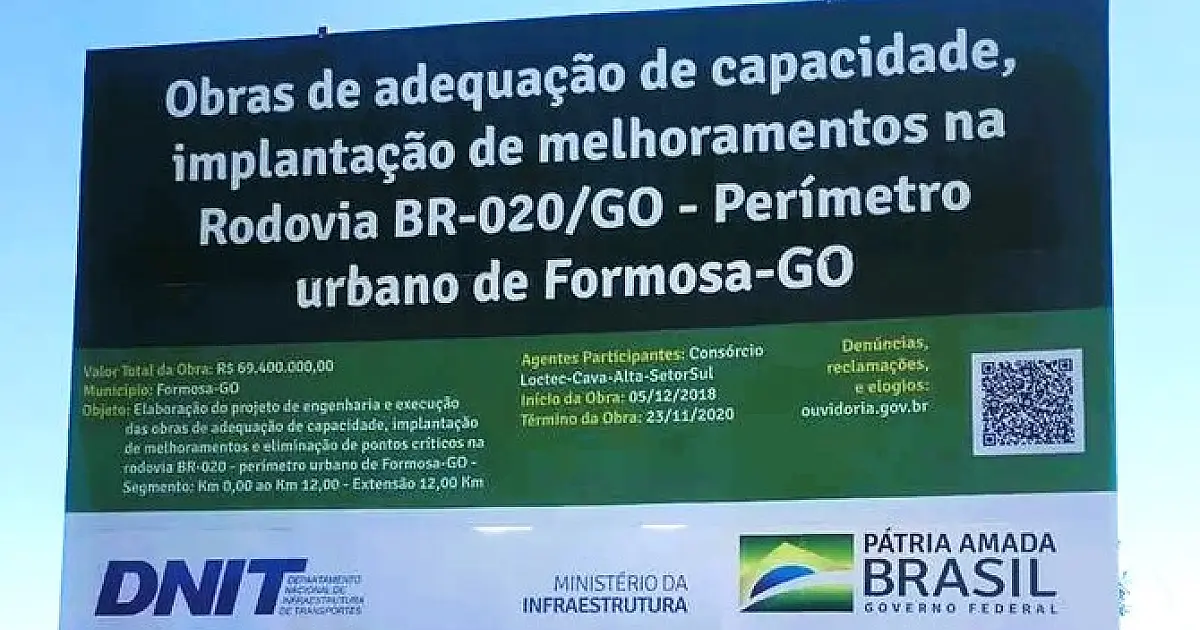 Vereador propõe QR Code nas placas para população acompanhar obras em Corumbá