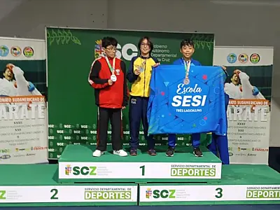 Estudante de MS conquista bronze no Sul-Americano de karatê na Bolívia