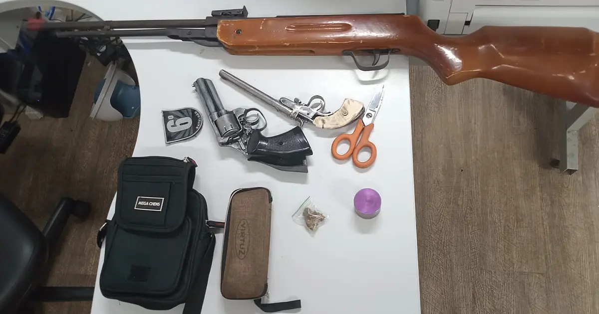 Trio armado é preso na Estrada da Codrasa