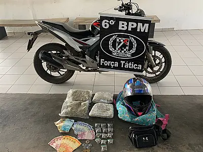 Casal é preso com 2kg de maconha e dinheiro da venda de drogas