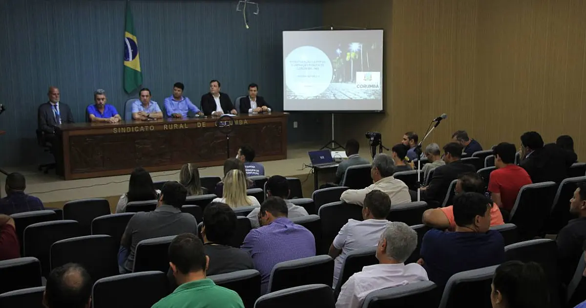 Projeto da PPP visa investimentos de R$ 15,2 milhões na Iluminação Pública de Corumbá