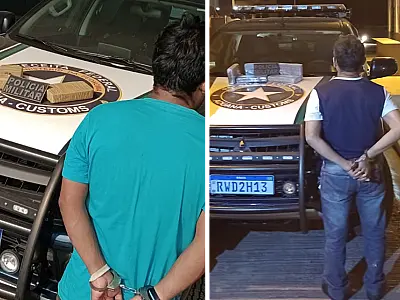 Domingo é marcado por apreensões de cocaína na fronteira