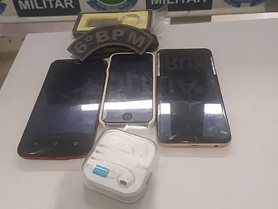 Polícia Militar prende autor e recupera celular furtado
