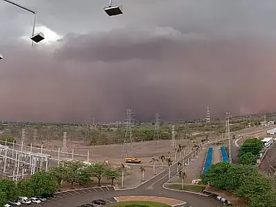 Após temporal com ventania, 9 mil pessoas ainda estão sem luz em MS