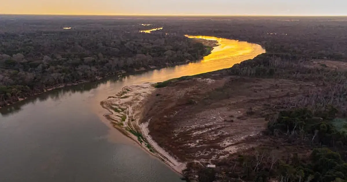 Rio Paraguai, em Cáceres, registra o 2° menor nível em 57 anos para o mês dezembro