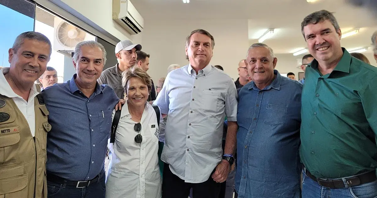 Riedel acompanha Bolsonaro na visita a Campo Grande