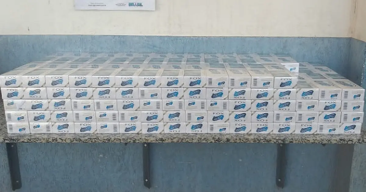 Homem é preso com 155 pacotes de cigarro na fronteira