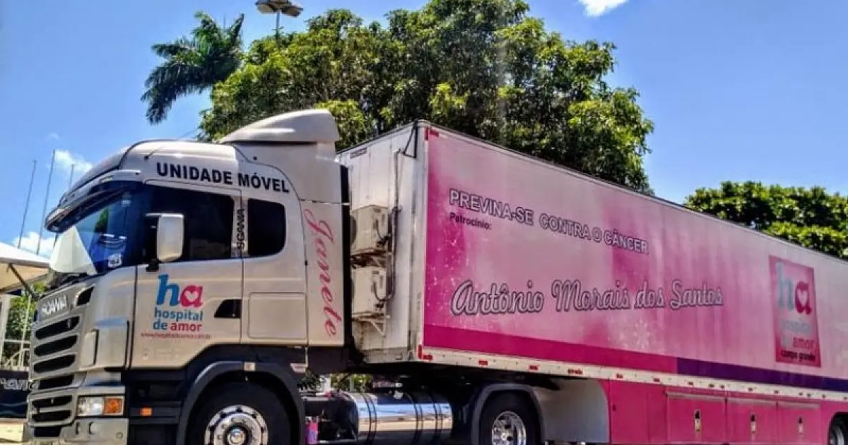 Carreta do Hospital de Amor estará em Ladário nos dias 28, 29 e 30 de março