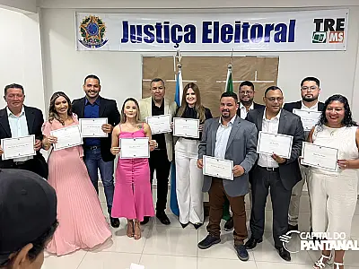 Vereadores de Ladário são diplomados no TRE