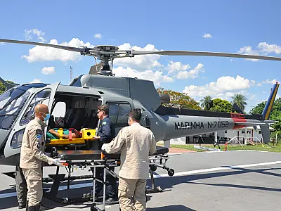 Aeronave da Marinha realiza dois resgates aéreos no Paiaguás