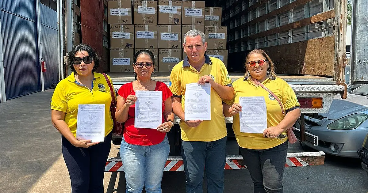 Receita Federal faz doação em prol das famílias afetadas pelo temporal