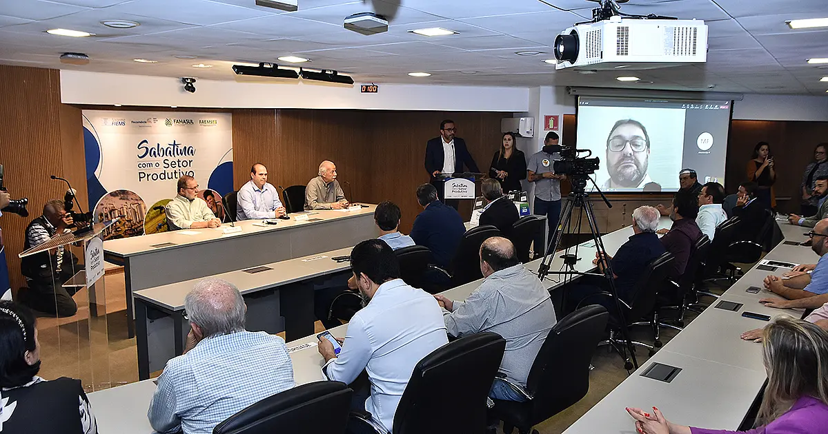 Candidatos ao governo de MS participam de sabatina do setor produtivo na Fiems