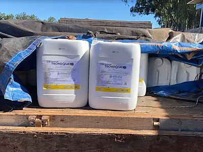 Carga com 3 mil litros de agrotóxicos contrabandeados do Paraguai é apreendida em Dourados