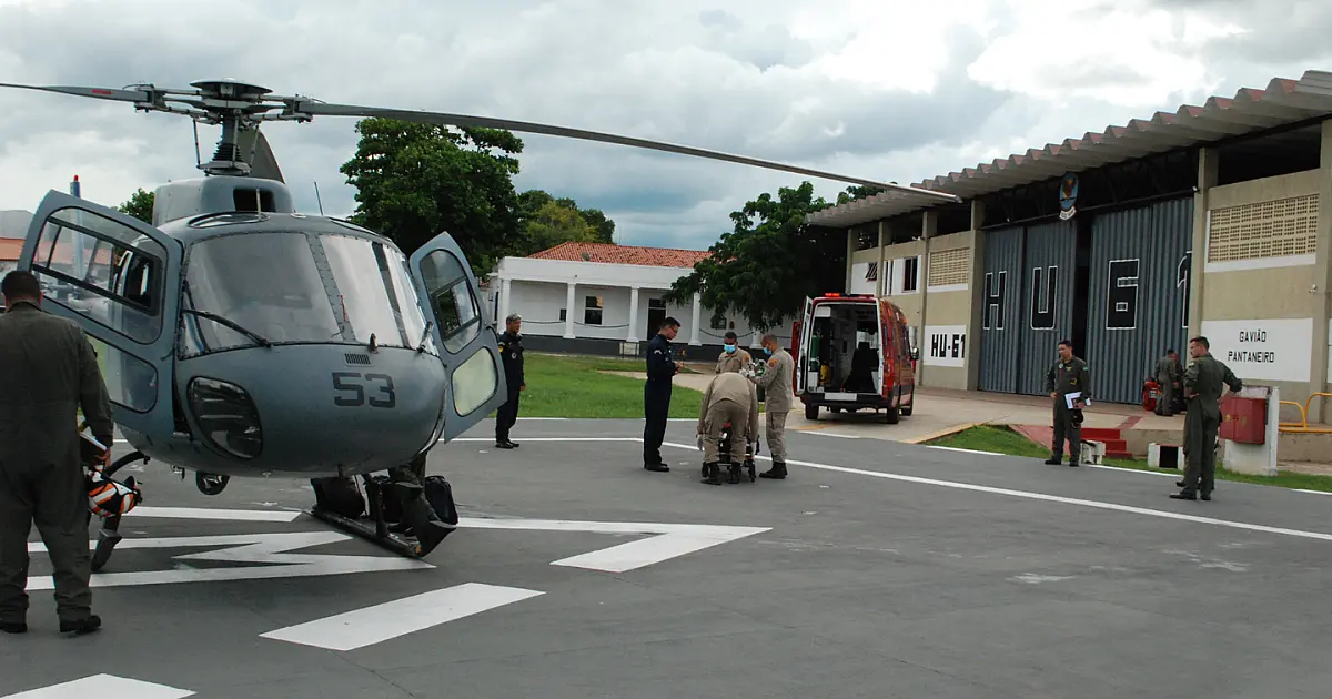 Aeronave resgata mulher com crise renal na Nhecolândia