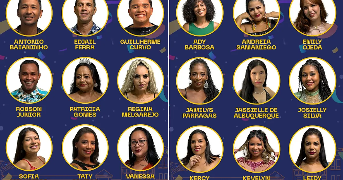 Confira os candidatos que disputam a Corte de Momo de Corumbá nesta sexta-feira, 23