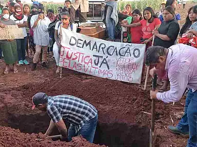 Justiça nega pedido de fazendeiros e indígenas continuam em área de confronto com morte em MS