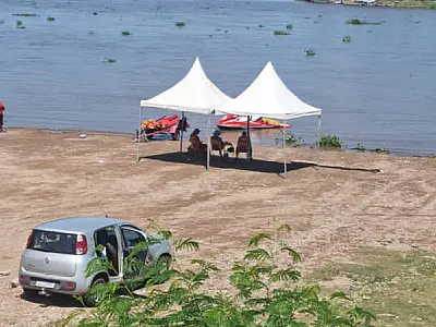 Parceria com Bombeiros reforça segurança na Prainha do Porto Geral