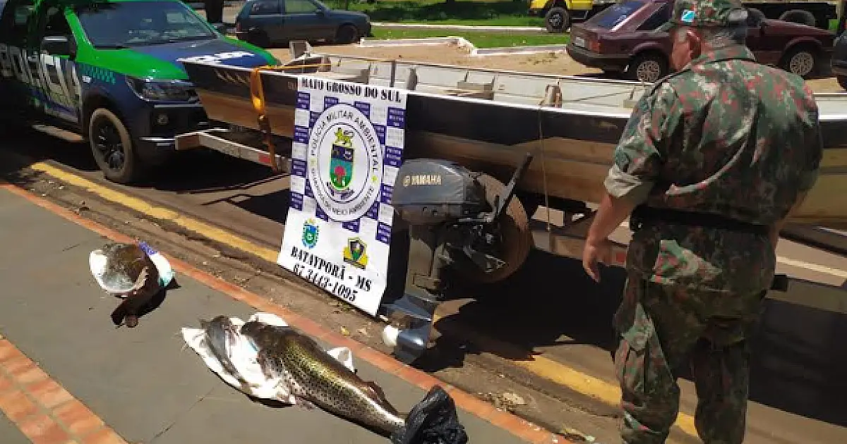 Pescador é preso e multado em R$ 1,6 mil por pesca ilegal na Piracema