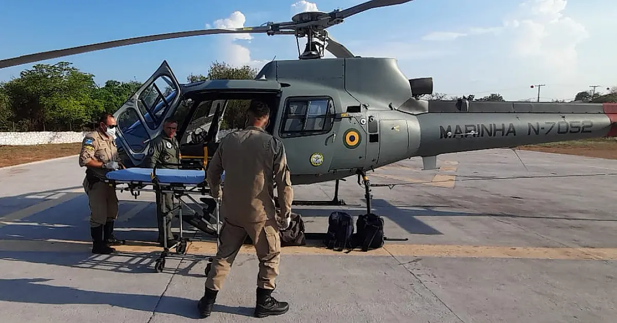 Funcionário de fazenda sofre queda de cavalo e é resgatado por helicóptero no Pantanal