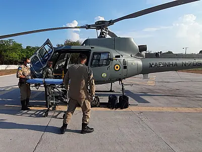 Funcionário de fazenda sofre queda de cavalo e é resgatado por helicóptero no Pantanal
