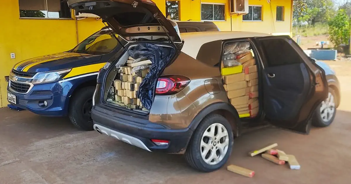 Dois irmãos são presos levando mais de 900 kg de drogas para Três Lagoas