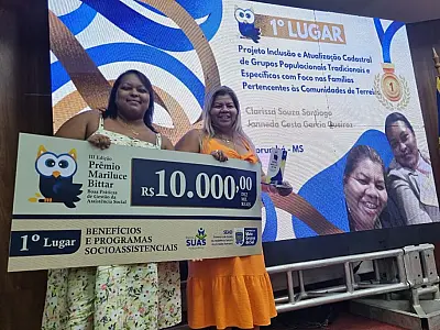 Servidoras da Secretaria de Assistência Social e Cidadania conquistam prêmio Mariluce Bittar