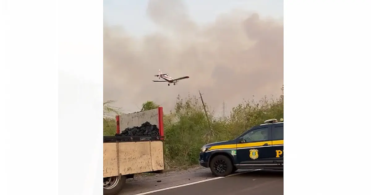 Após interdição por conta de incêndio, BR-262 é liberada pela PRF