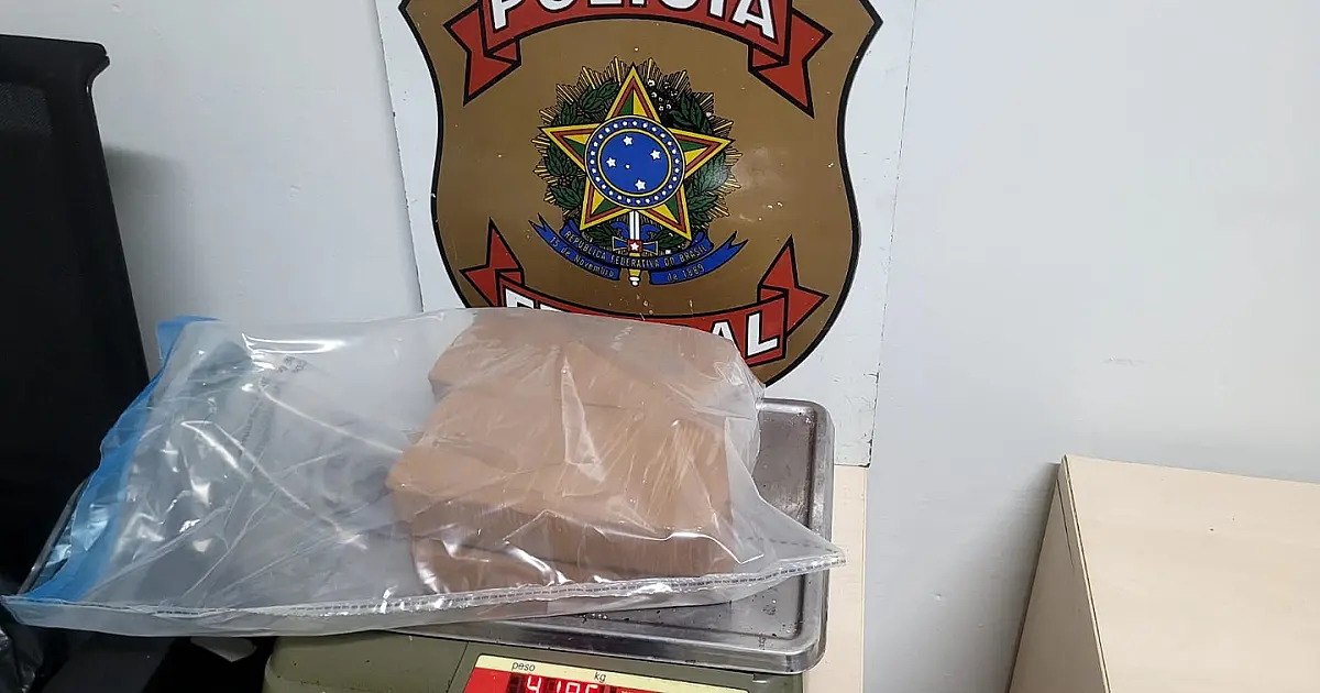Casal boliviano é preso com 4kg de pasta base em ônibus que seguia para o Rio de Janeiro