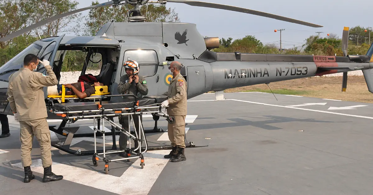Vítima de queda de cavalo é resgatada por aeronave na Nhecolândia