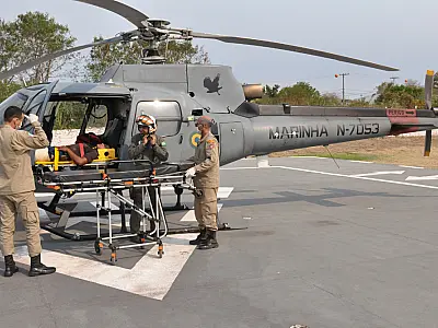 Vítima de queda de cavalo é resgatada por aeronave na Nhecolândia