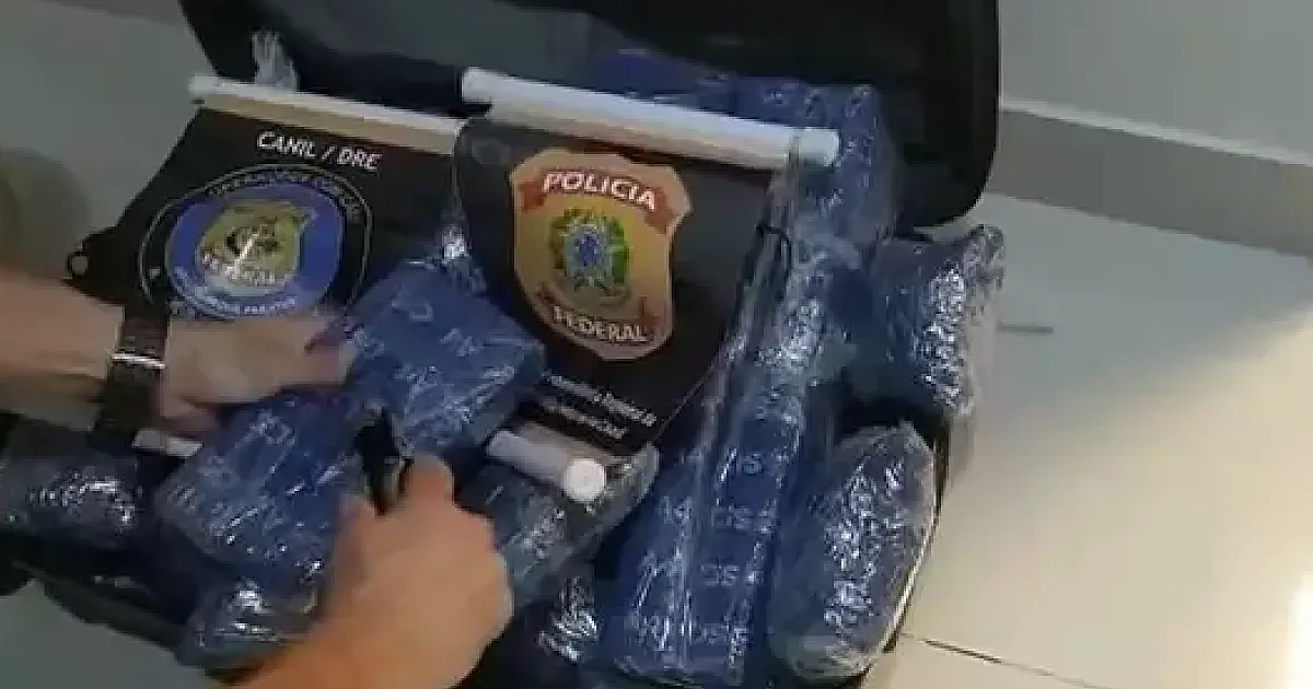 Passageira de MS é presa no aeroporto de Fortaleza com mala recheada de drogas