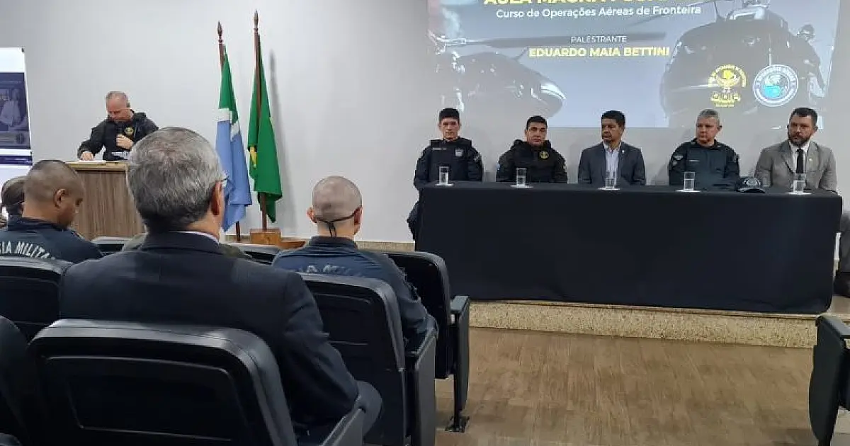 Capacitação prepara policiais para atuar no policiamento aéreo na região de fronteira