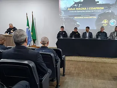 Capacitação prepara policiais para atuar no policiamento aéreo na região de fronteira