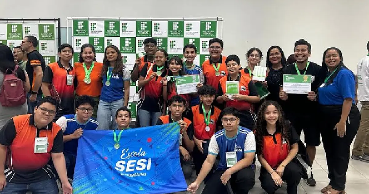 Estudantes da Escola Sesi de Corumbá são premiados em feira científica do IFMS