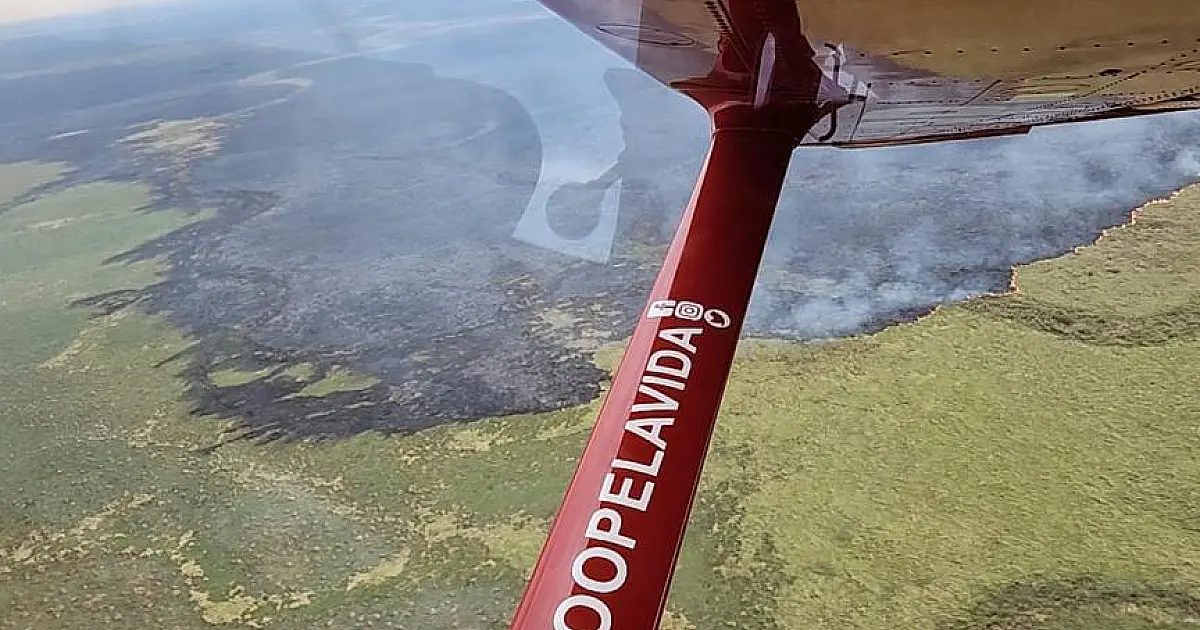 Incêndio atinge região entre Forte Coimbra e fronteira com a Bolívia
