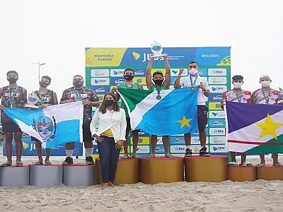 MS é campeão no vôlei de praia e basquete masculino nos Jogos Escolares Brasileiros 2021