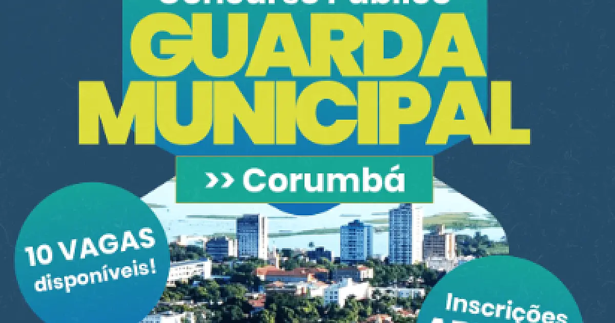 Concurso para a Guarda Civil de Corumbá está com inscrições abertas até abril