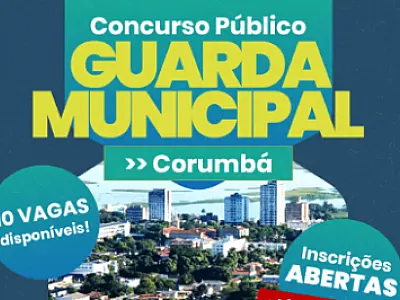 Concurso para a Guarda Civil de Corumbá está com inscrições abertas até abril