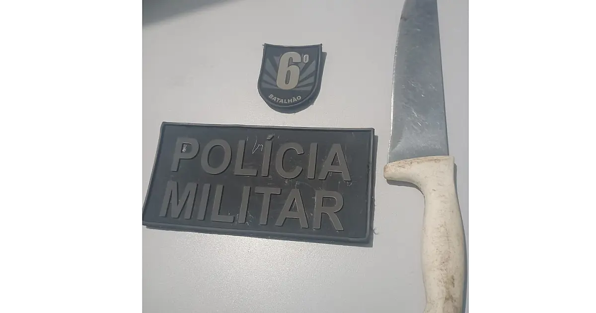 Homem armado com faca é detido após desacato em Ladário