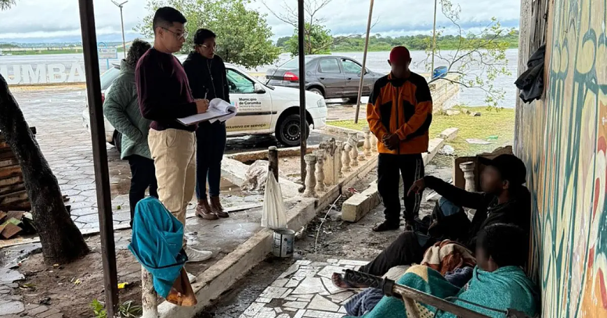 Ação de abordagem social atende pessoas em situação de rua em Corumbá