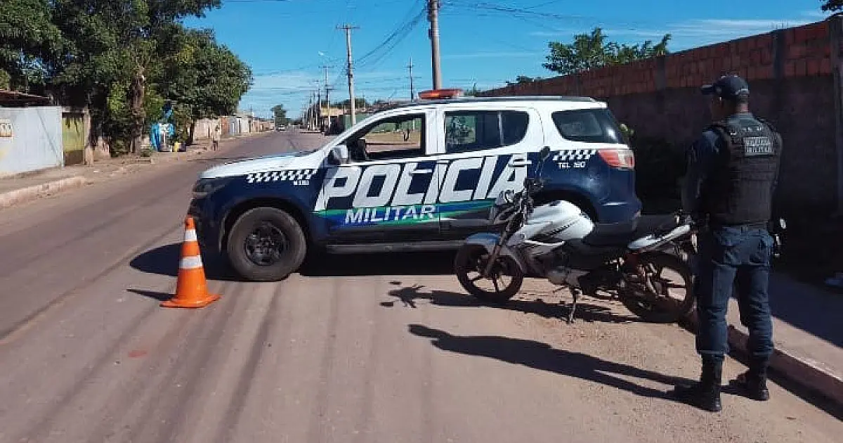 Moto com registro de crime é recuperada durante blitz em Corumbá