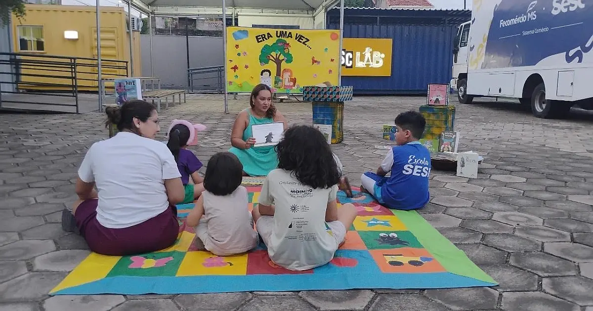 Hoje tem programação gratuita de contação de histórias no Sesc Corumbá
