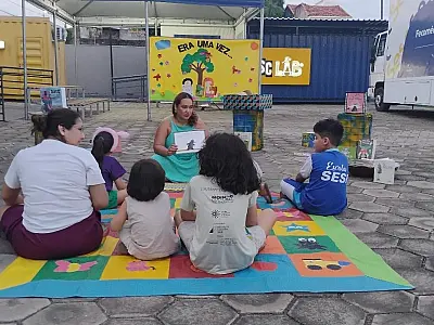 Hoje tem programação gratuita de contação de histórias no Sesc Corumbá