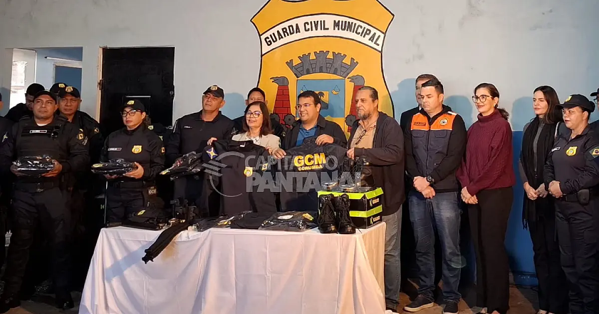 Guarda Municipal de Corumbá recebe novos uniformes e equipamentos operacionais