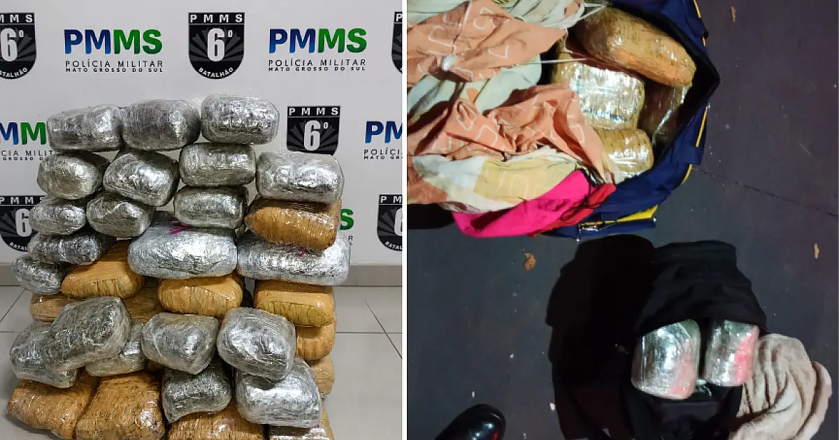 Fiscalização no Lampião Aceso termina com três presos e quase 30 kg de skunk apreendidos