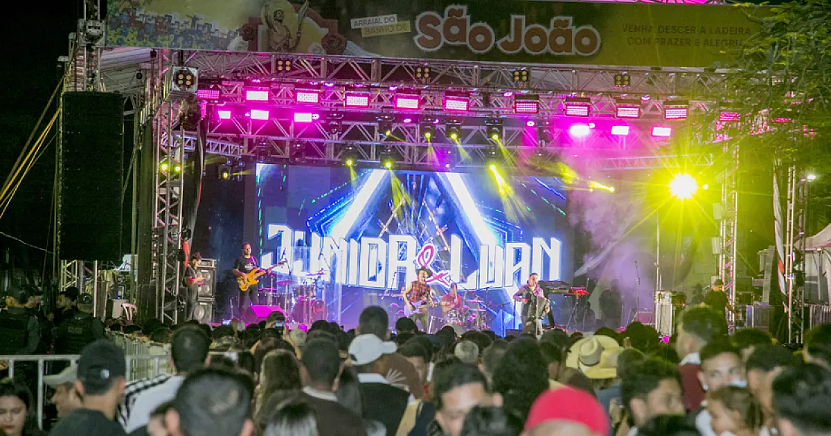 Arraial do Banho de São João 2026 começa nesta sexta-feira com show nacional de Panda